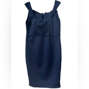 Misslook Navy Blue Sheath Dress